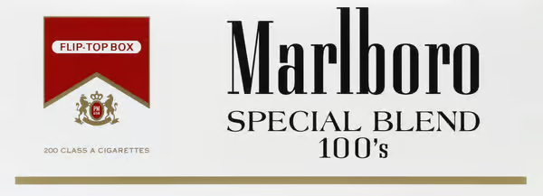 Marlboro Cigarettes Special Blend 100's Flip-Top Box  Marlboro Cigarettes Special Blend 100's Flip-Top Box